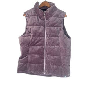 Zeroxposur Quilted Sleeveless Puffy Vest Size XL Lavender Zip Front Layer Cozy